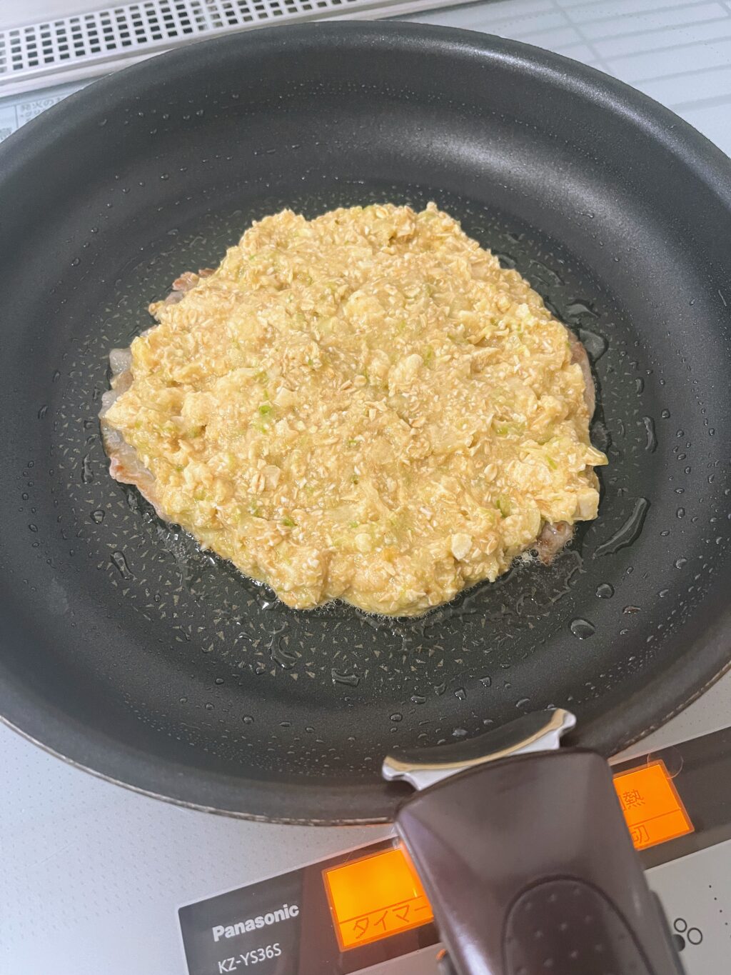 ④ 生地を流し入れる